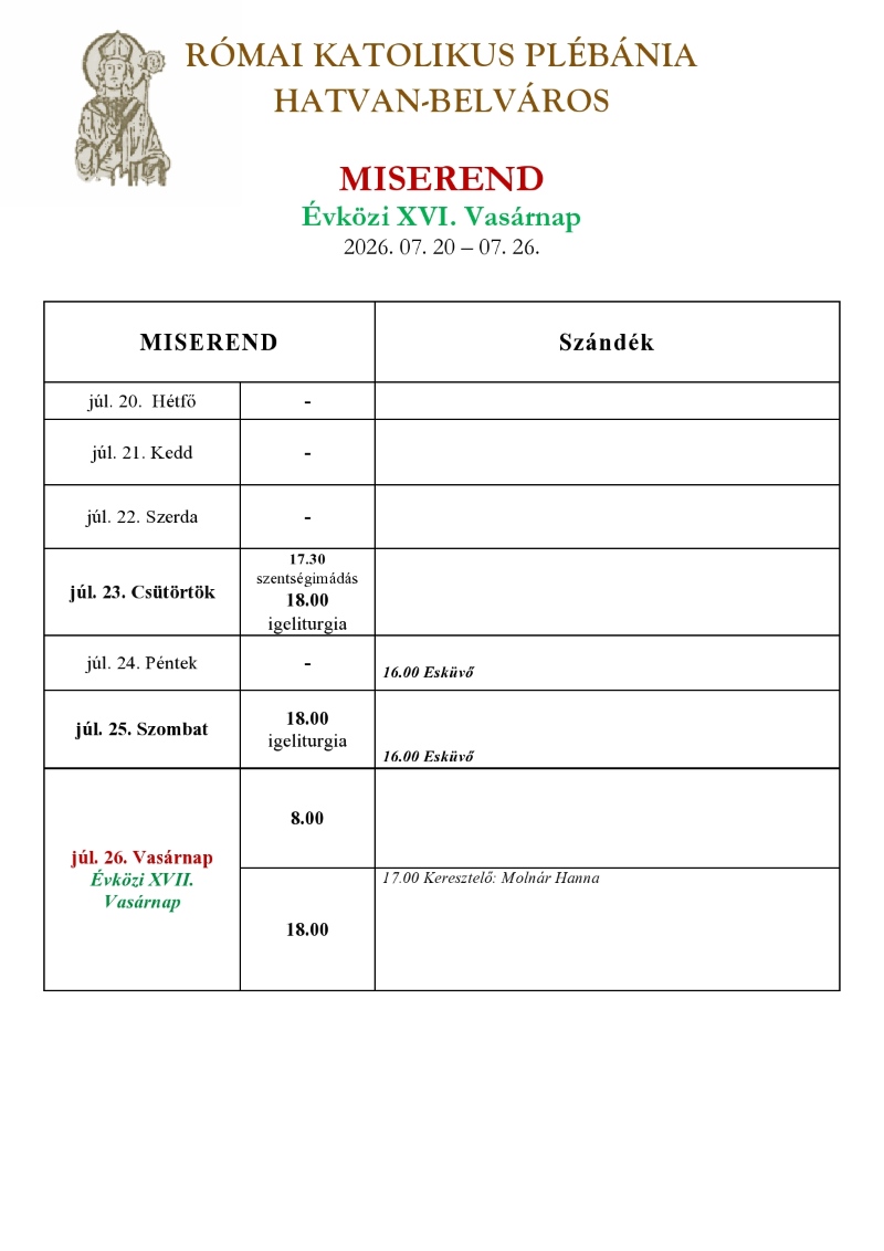 Miserend