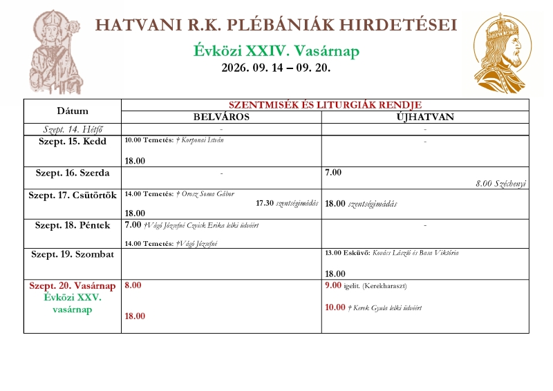 Miserend
