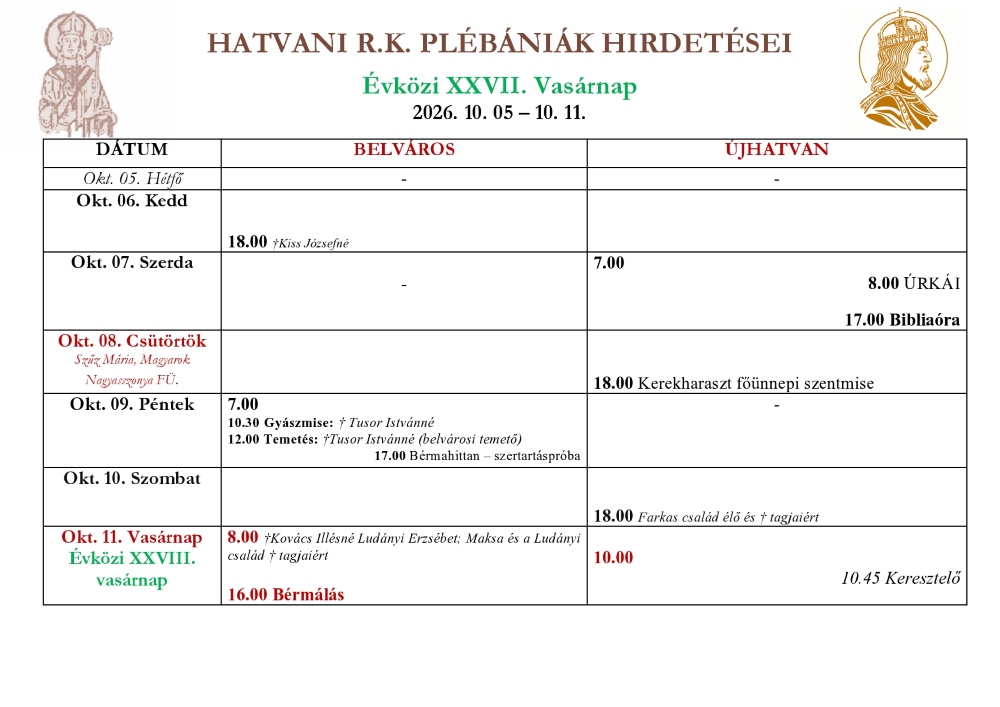 Miserend