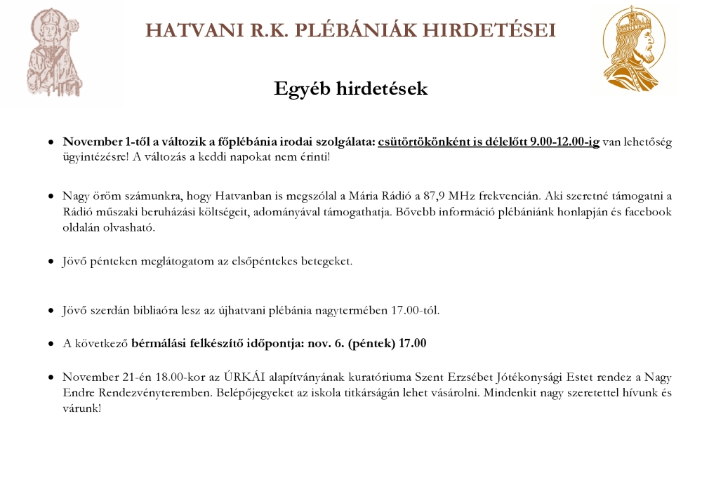 Egyéb hirdetések